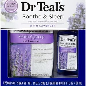 Brand new Dr Teal’s soothe & sleep. Lavender epsom salt and foaming bath